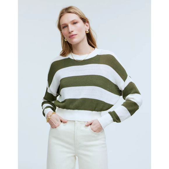 Madewell Loose-Knit Crewneck Sweater M - Picture 1 of 3